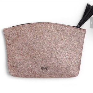 IPSY MULTI COLORED GLITTER COSMETIC BAG NWOT ISSUED MAY 2019
